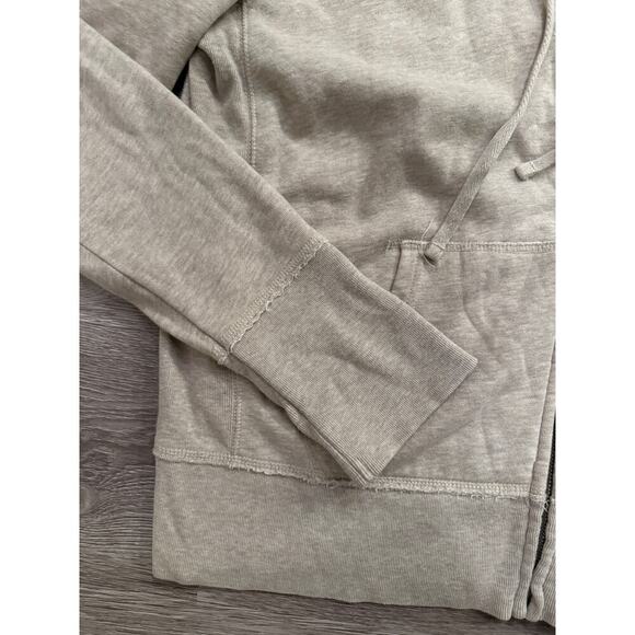 Polo Jeans Ralph Lauren 1967 Zip Hoodie Sweatshirt Beige L Y2K Graphic Retro - Picture 4 of 9